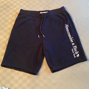 Abercrombie & Fitch Soft Fleece Shorts, Men's Size Medium, Dark Blue, Used